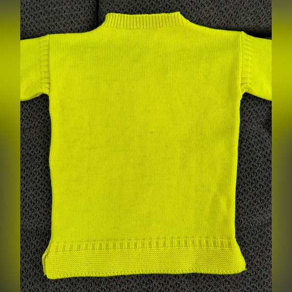 🆕 Molly Goddard Ayla Jumper Lambswool Knit Sweater Neon Yellow XS Retail $580 - Picture 9 of 16